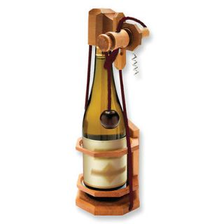 Corkscrew Puzzle Wooden Wine Caddy Perfect Jewelry Christmas Gift