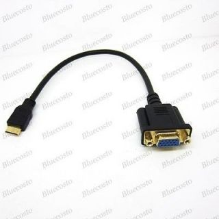 Newest MINI HDMI to VGA HD15 M/F converter Adapter Cable for HDTV HD 