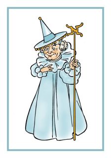   Witch #2 by Denslow from the Wizard of Oz Counted Cross Stitch Chart