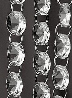 328 Feet FT Crystal Glass Prisms Chandelier Garland Chain Wedding 
