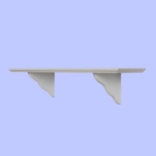   Dx​24L Wood Wall Display Shelf Kits White Shelving Floating Shelves