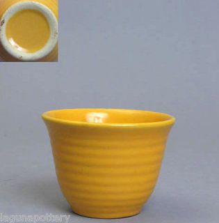 Vintage Bauer Pottery USA Ring Ringware Yellow Custard Cup