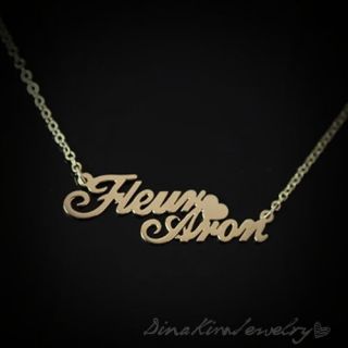 personalized name necklace gold in Necklaces & Pendants
