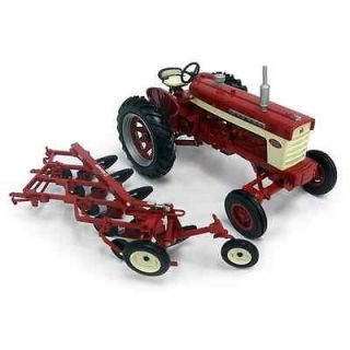   Die Cast Farmall 560 Tractor with Die Cast Five Bottom Detachable Plow