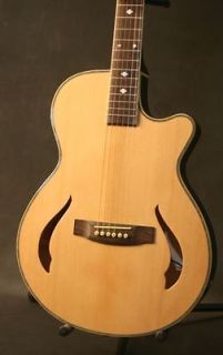 Gitano Thinbody Acoustic Electric Guitar Spruce top Natural finish New 