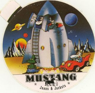 Vintage Sticker Mustang Jeans & Jackets