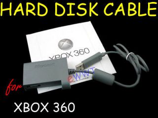 USB HDD Hard Drive Data Transfer Cable with DVD Manual Set for Xbox 