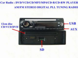   In Dash DVD VCD CD R/RW USB SD  MP4 Player AM FM Digital Receiver