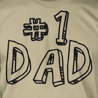   One Fathers Day Christmas Gift Idea Funny Birthday T Shirt LARGE