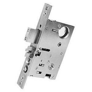   Polished Chrome Left Handed Passage Mortise Lock with 2 3/4 Ba