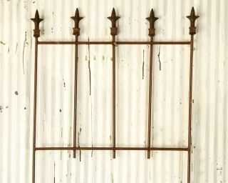 Wrought Iron New Orleans Fence Garden Border, or Trellis for Flowers 