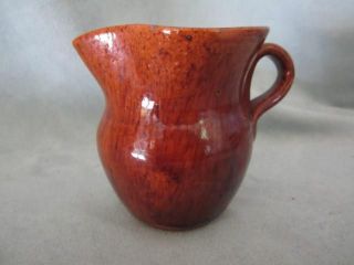 E8 JUGTOWN WARE Hand Thrown Pinched Lip Creamer with Applied Handle