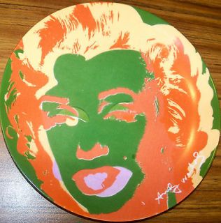 Andy Warhol Collectors Decorative Plate BLOCK Marilyn Monroe Pop Art 