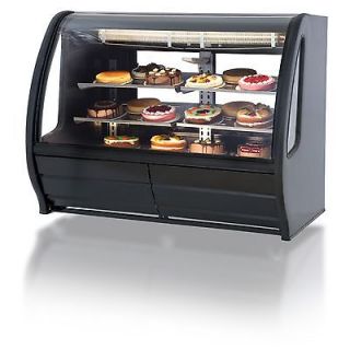 56 CURVED DELI BAKERY DISPLAY CASE REFRIGERATED OR DRY