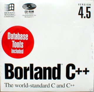 Borland C++ 4 4.5 4.52 with Database Tools & Compiler #131 Overnight 