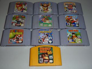   10 Nintendo 64 Mario Games Mario Party 1 2 3 Donkey Kong 64 Mario 64