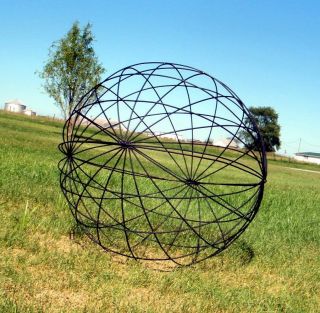 Wrought Iron Balls   Spheres yard art decorative iron