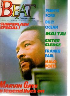 Black Beat International Magazine July 1985 Billy Ocean,Pennye Ford 