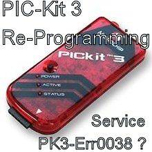 PICKIT3 Repair & Re programming service ICSP pic kit 3 PK3Err0038 