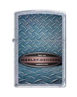 Zippo Harley Davidson Diamond Plate Lighter, Street Chrome, Low Ship 