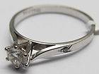 8g 1/4ct SI Diamond Ring   18ct White Gold   Size Q   Valued $3000 *
