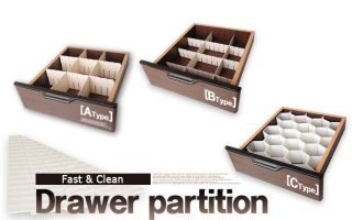   partition household storage divider organizer office desk underwear 3p