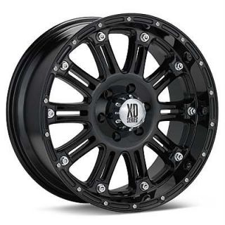 16 inch KMC XD Hoss black wheels rims 8x6.5 8x165.1