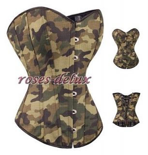   Green Camouflage XL Bustier Costume dew shoulder clothing RD g8069_g