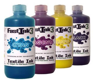   INK for ALL Direct To Garment Printers   Fast T Jet, DTG, Anajet