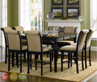 Piece Dining Room Set Table Counter Height Cappuccino