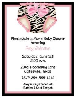 diaper shower invitations in Invitations