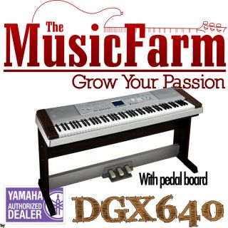 Yamaha DGX 640 Portable Grand Piano Keyboard with Stand and LP7A Pedal 