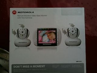 Motorola Remote Wireless Digital Color Video Baby Monitor w/ 2 cameras 