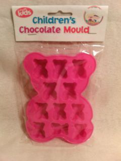 PINK SILICONE TEDDY BEAR CHOCOLATE/SOAP​/MOULD/ICECUBE​S(MICROWAVE 