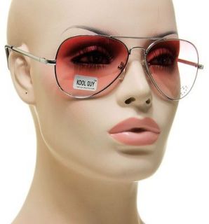   Aviator Pink Silver Metal Frame Heart Crystal Rhinestones Sunglasses