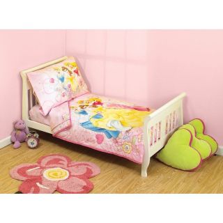Disney Princess Enchanted Tales Toddler Comforter/Crib Bedding Set 