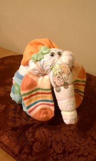 Diaper Elephant   Diaper Cake   Babyshower Centerpiece   Girl   Baby 
