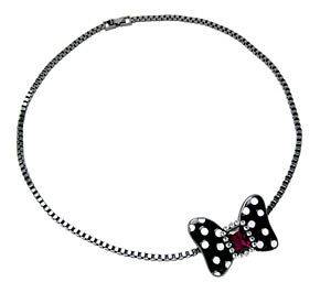 Disney Couture MINNIE x MAWI Double Minnie Mouse Bow Necklace Limited 