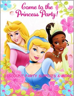 Disney Princess Fanciful Princess Birthday Party Invitations
