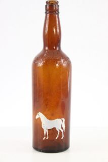 Vintage White Horse Distillery Glasgow Scotland Brown Liquor Beer 
