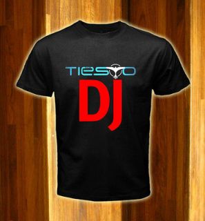 Dj Tiesto Trance Logos Great DJ Black T shirt tee size S 2XL