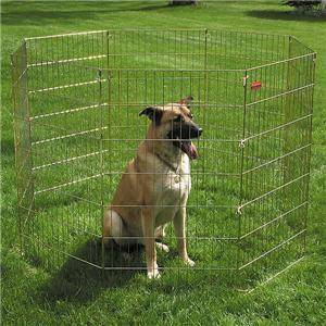 24x24 DOG KENNEL PET EXERCISE PLAY PEN 7/10 GAGE WIRE