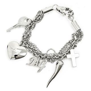 Dolce and Gabbana D&G DJ0560 Steel Charm Bracelet