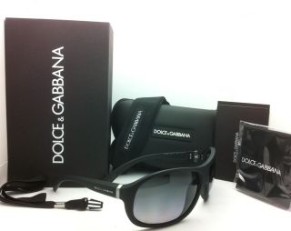 Polarized DOLCE & GABBANA Sunglasses DG 6069 2616/T3 67 16 Black w 