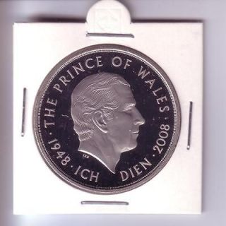 United Kingdom 5 pounds   The Prince of Wales 1948 2008 (2008) Proof 