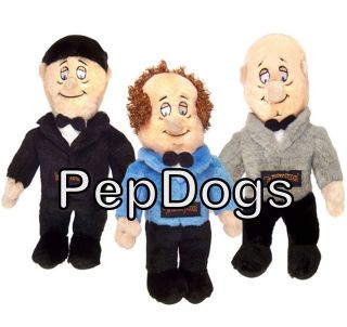   THE THREE STOOGES Realistic TALKING Voice Sound Box Dog Plush Toy