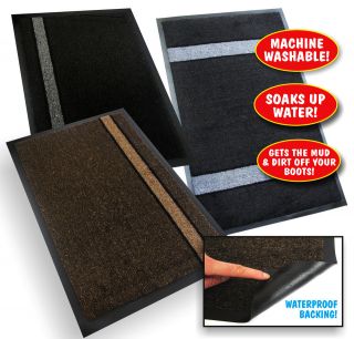 Miracle Door Mat   Machine Washable Barrier Mat   2 Sizes   Ultra 