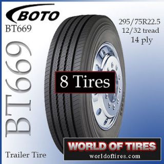 Tires 295/75R22.5 BT669 trailer tires $ 309 each semi truck tire