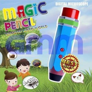   Magic Pencil Microscope Children Whiz Kid Genius Research Games Blue