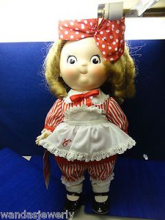 VINTAGE CAMPBELL KIDS DOLL   GIRL DOLL 17 INCHES TALL